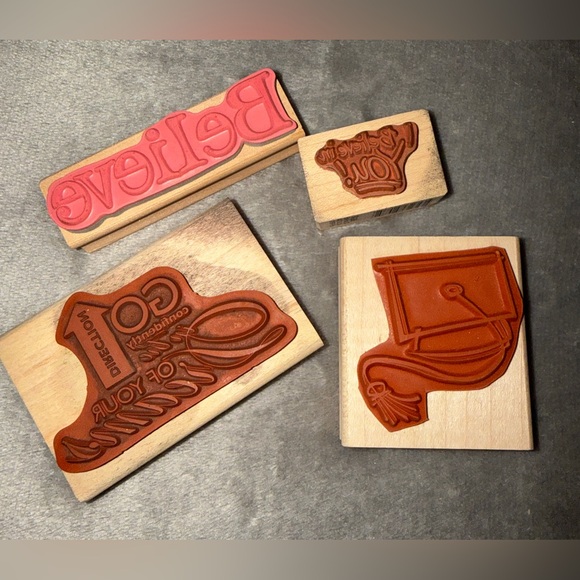 Sentiment & Graduation Cap Stamp Set - Picture 2 of 2